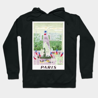 Paris France Vintage Poster Hoodie